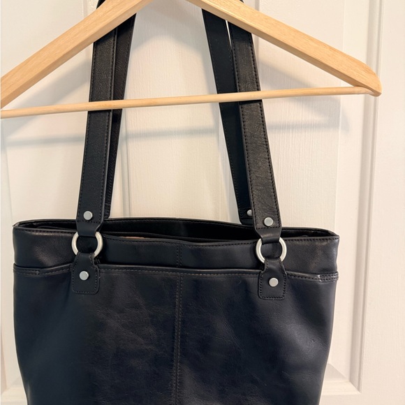 Etienne Aigner Black Leather Purse Handbag Shoulder Bag - Picture 3 of 4